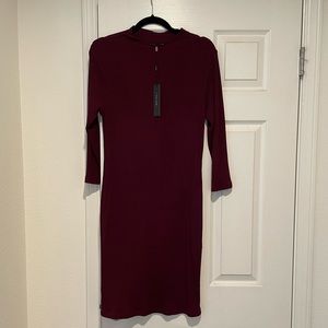 Tahari Burgundy Dress